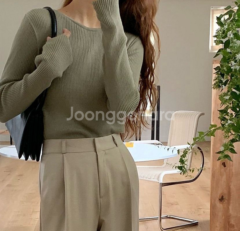 (새제품)리브레 cash ribbied knit--2