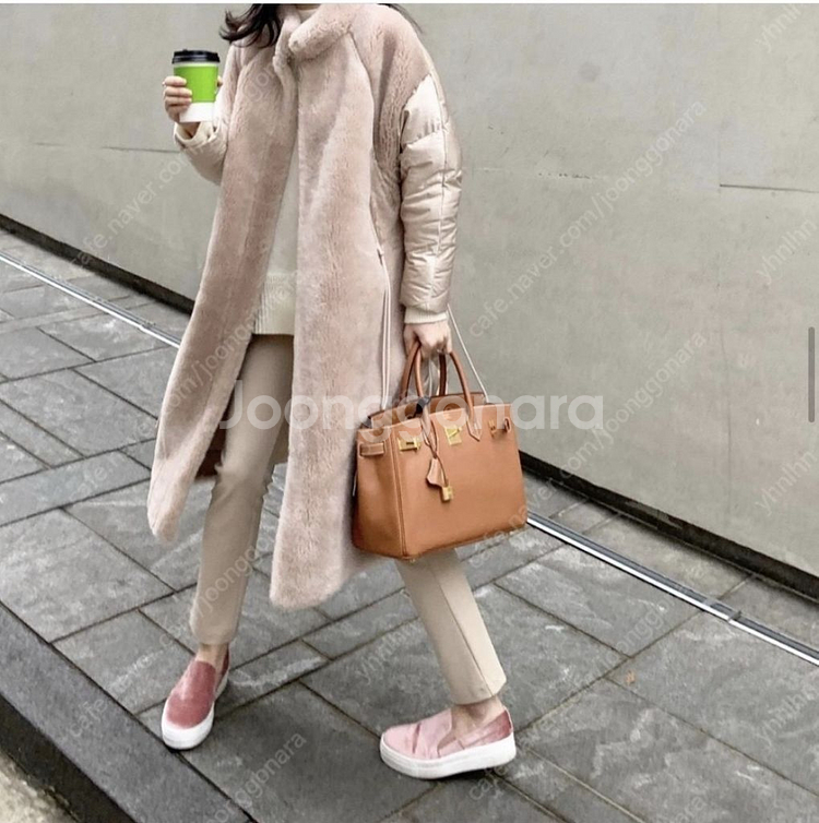 르꼬르망.리얼양털패딩--0