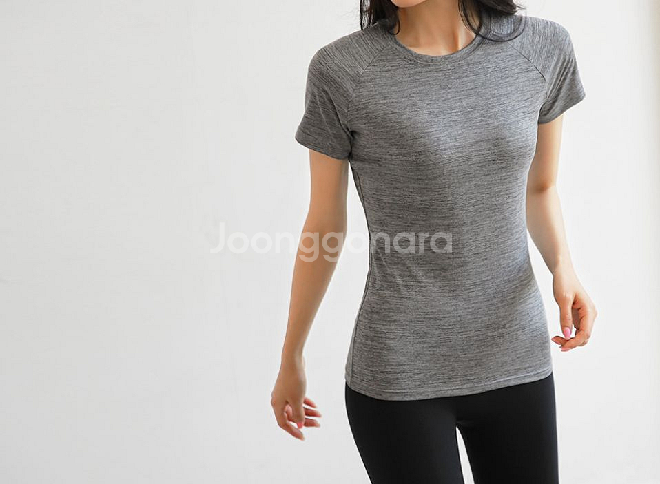 2종 요가반팔티,필라테스,운동복,러닝,말아톤--2