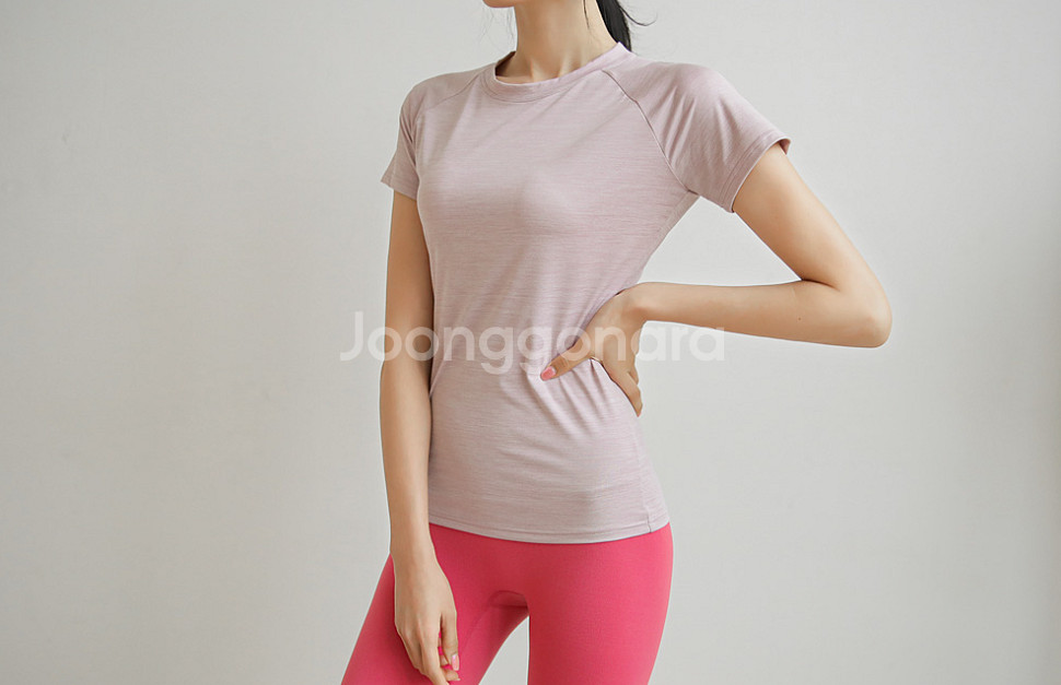 2종 요가반팔티,필라테스,운동복,러닝,말아톤--3