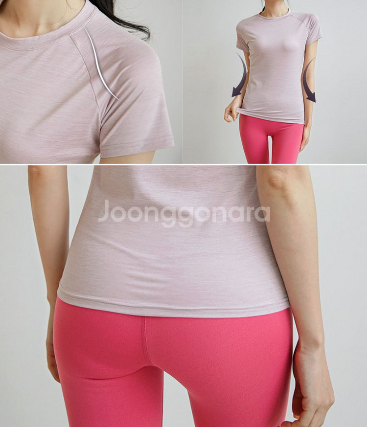 2종 요가반팔티,필라테스,운동복,러닝,말아톤--6