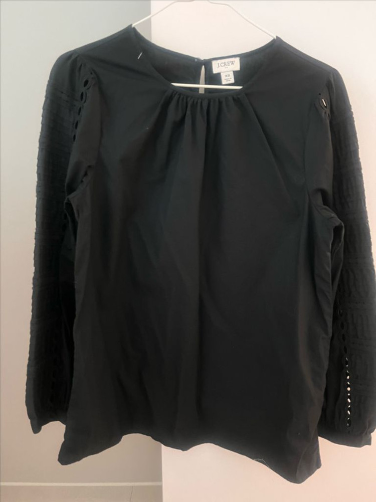 제이크루 바스락 면 블라우스 팝니다--3