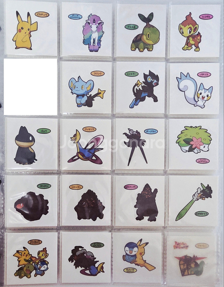 <시즌별3 일괄판매>포켓몬 띠부씰 일본씰 띠부씰 일판씰--1