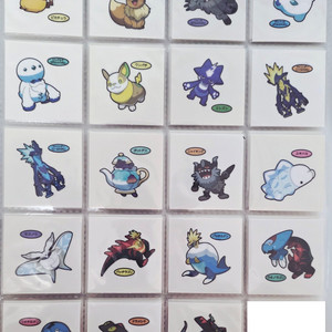 <시즌별3 일괄판매>포켓몬 띠부씰 일본씰 띠부씰 일판씰