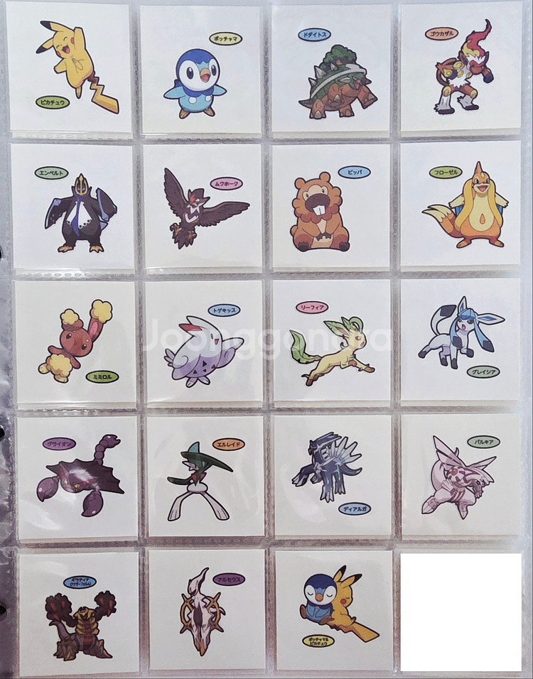 <시즌별3 일괄판매>포켓몬 띠부씰 일본씰 띠부씰 일판씰--2