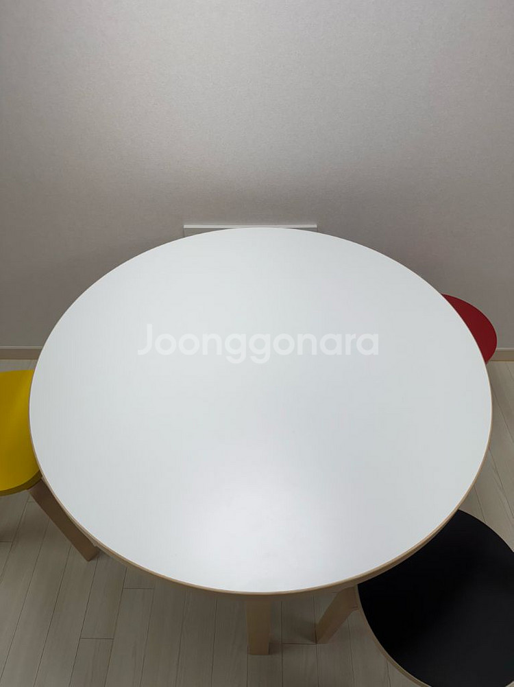 아르텍 Artek 테이블 90a White/Birch--0