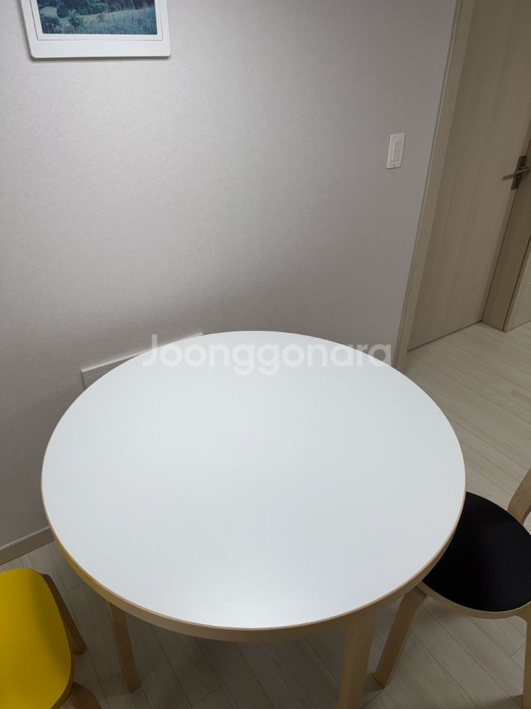 아르텍 Artek 테이블 90a White/Birch--1