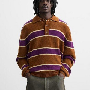 구매글)자라 스트라이프 니트 폴로 셔츠 3166/420