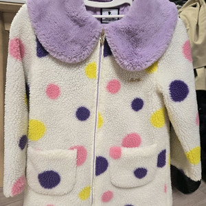 프렌치캣 멀티 도트 뽀글이 점퍼 145