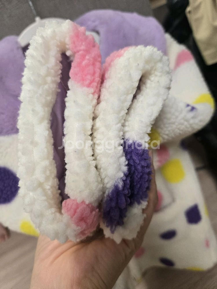 프렌치캣 멀티 도트 뽀글이 점퍼 145--1