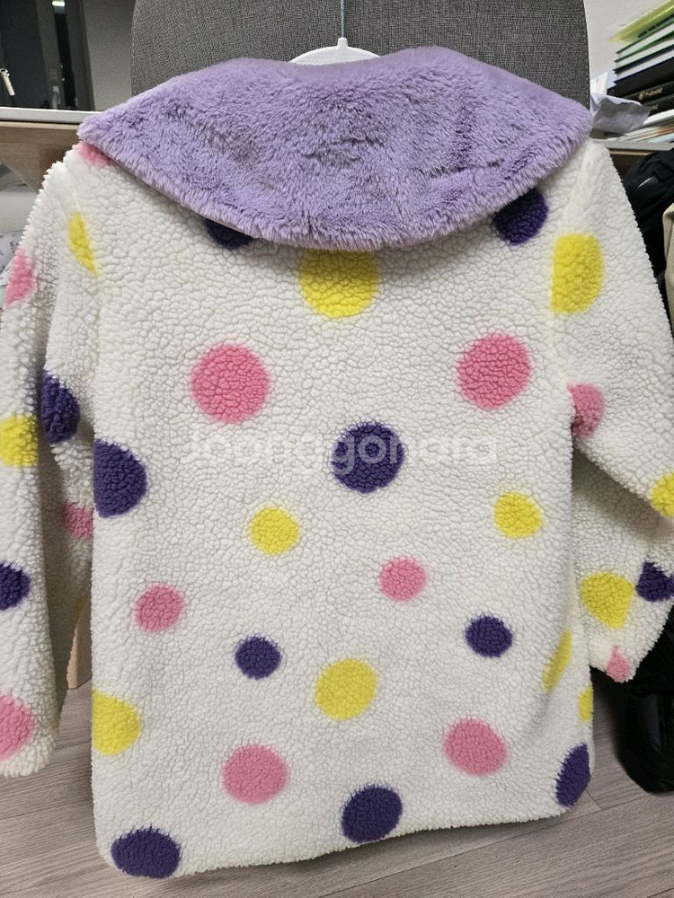 프렌치캣 멀티 도트 뽀글이 점퍼 145--2