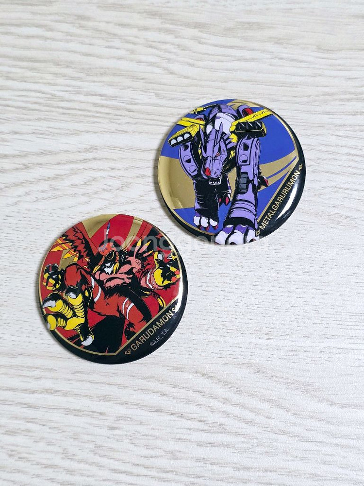 디지몬 메탈가루몬, 가루다몬 캔뱃지--0