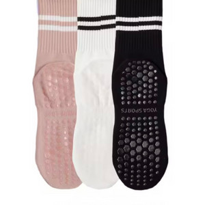 미끄럼방지 요가 스포츠 양말 3켤레 세트