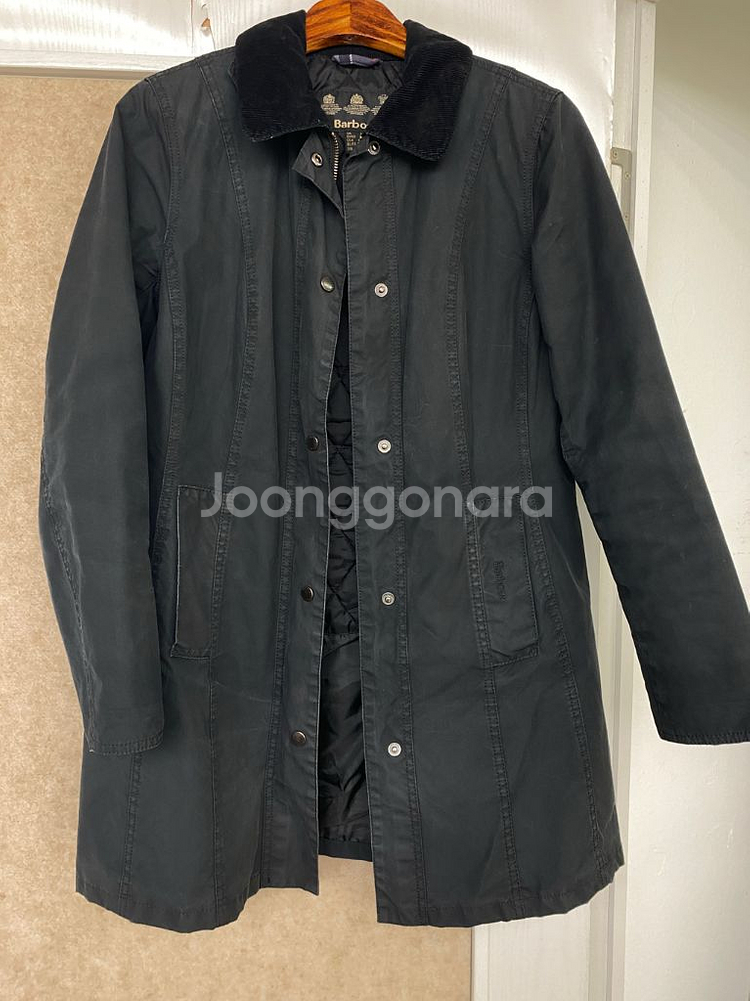 바버 Barbour 왁스 롱자켓--0