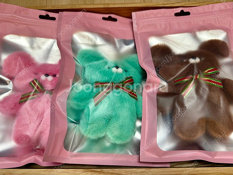 던킨 와사비베어 초콜렛 핑크 와사비 키링--3