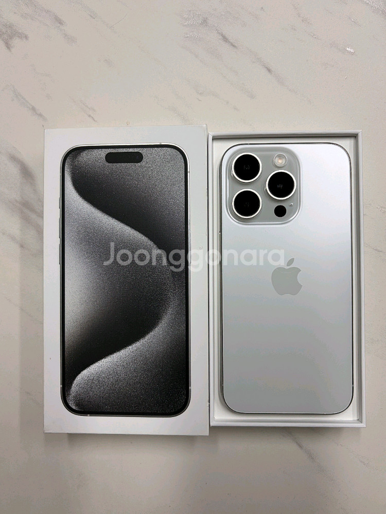 아이폰 15 Pro 128g 화이트 색상 판매합니다--0