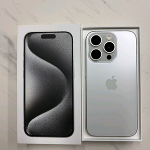 아이폰 15 Pro 128g 화이트 색상 판매합니다