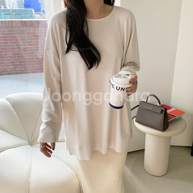 르꼬르망.다덮는티 기모--5