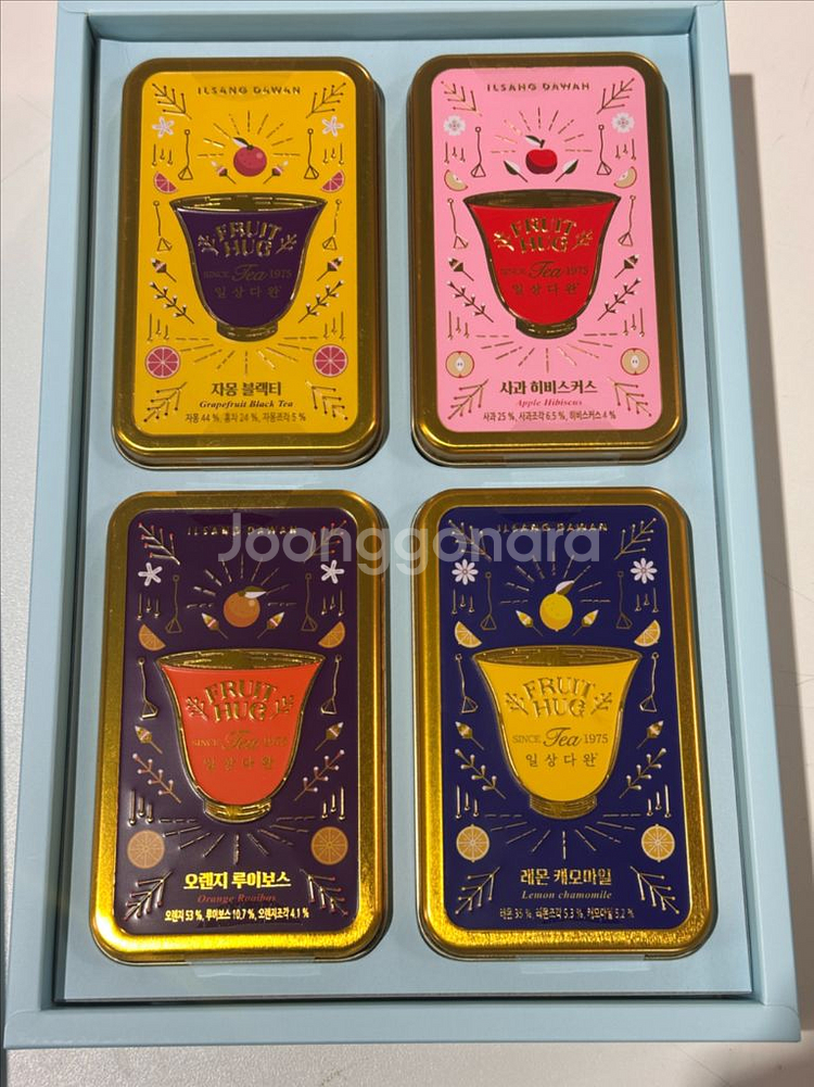 새상품)쌍계명차 과일허그 4종세트--0