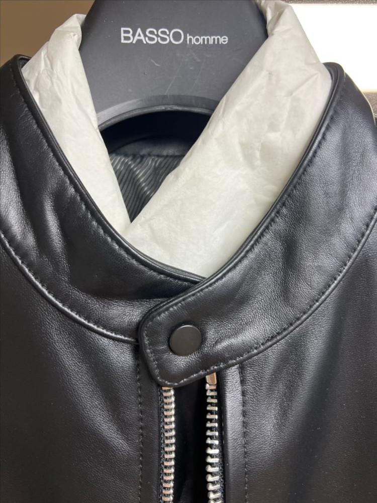 바쏘 싱글라이더 가죽자켓 택채새제품 a-2자켓 이미지