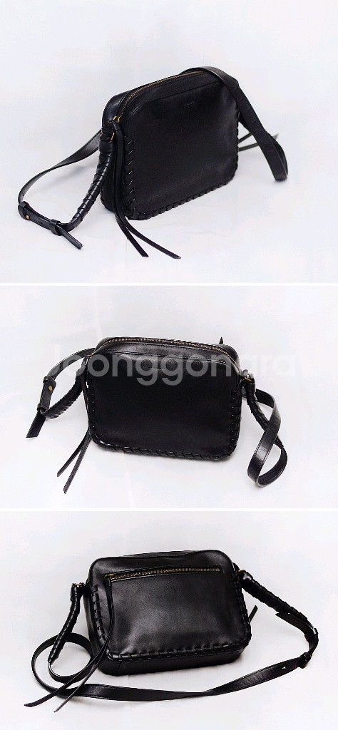 올세인츠 코트니 핸드메이드 레더 스퀘어 크로스바디--2