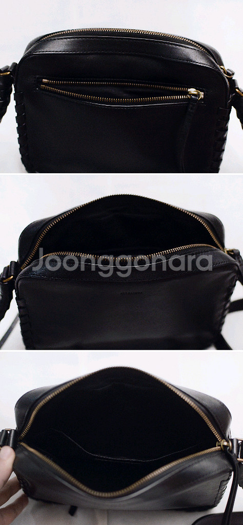 올세인츠 코트니 핸드메이드 레더 스퀘어 크로스바디--5