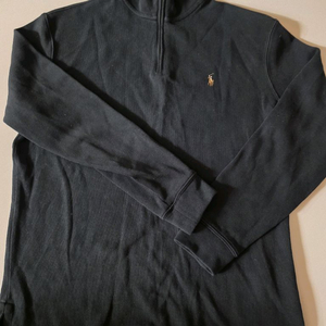 폴로 반집업 니트 블랙 M 입니다