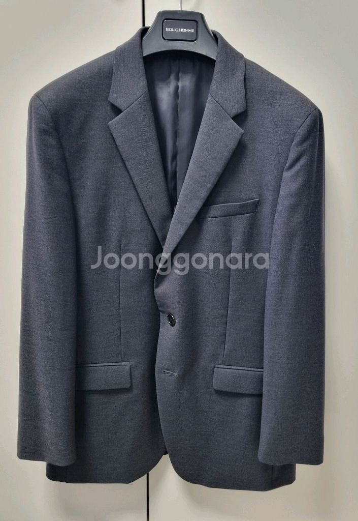 솔리드옴므 모정장셋업 차콜색 듀퐁 풀구성품 상의50(1--2