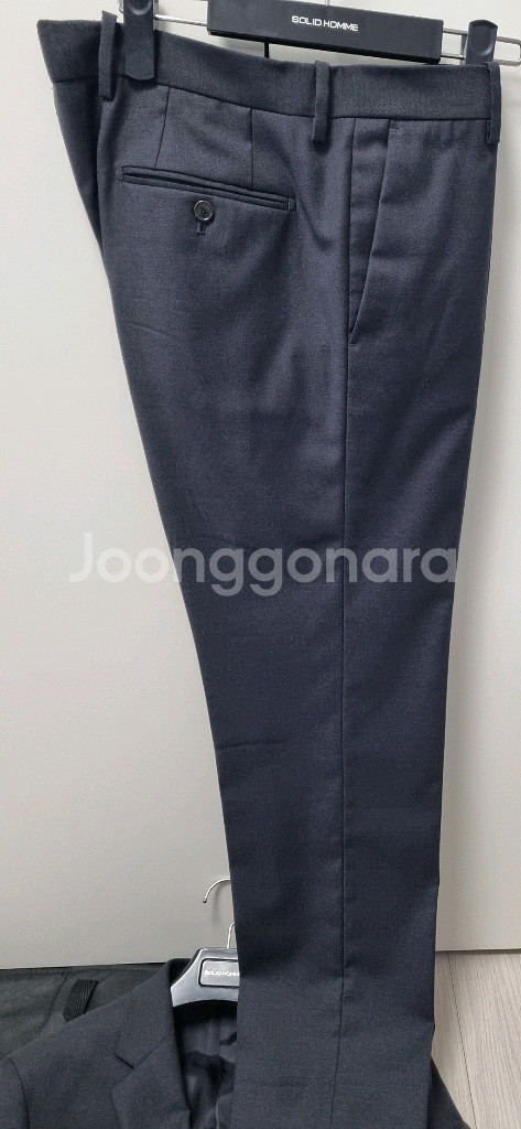 솔리드옴므 모정장셋업 차콜색 듀퐁 풀구성품 상의50(1--5