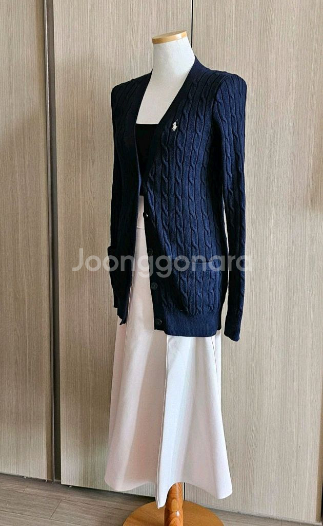 폴로 랄프로렌 케이블 가디건 (네이비)--3