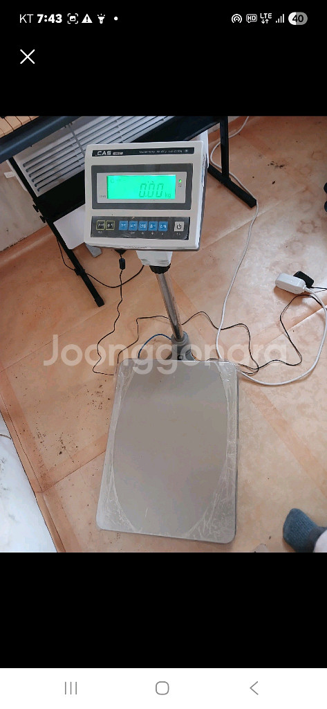 cas산업용 150킬로 전자저울--0