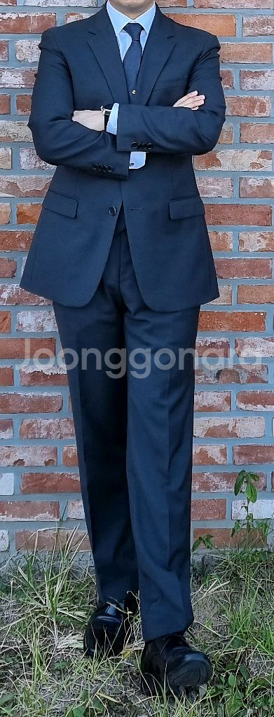 솔리드옴므 모정장셋업 차콜색 듀퐁 풀구성품 상의50(1--1