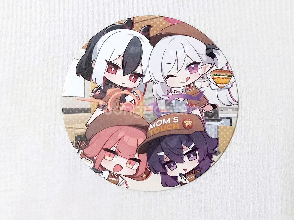 블루아카이브 맘스터치 콜라보 엽서&코스터 세트 경품--3