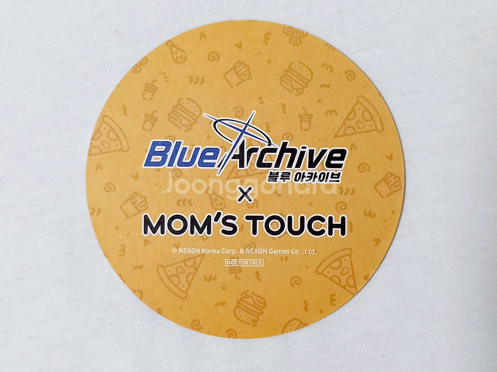 블루아카이브 맘스터치 콜라보 엽서&코스터 세트 경품--4