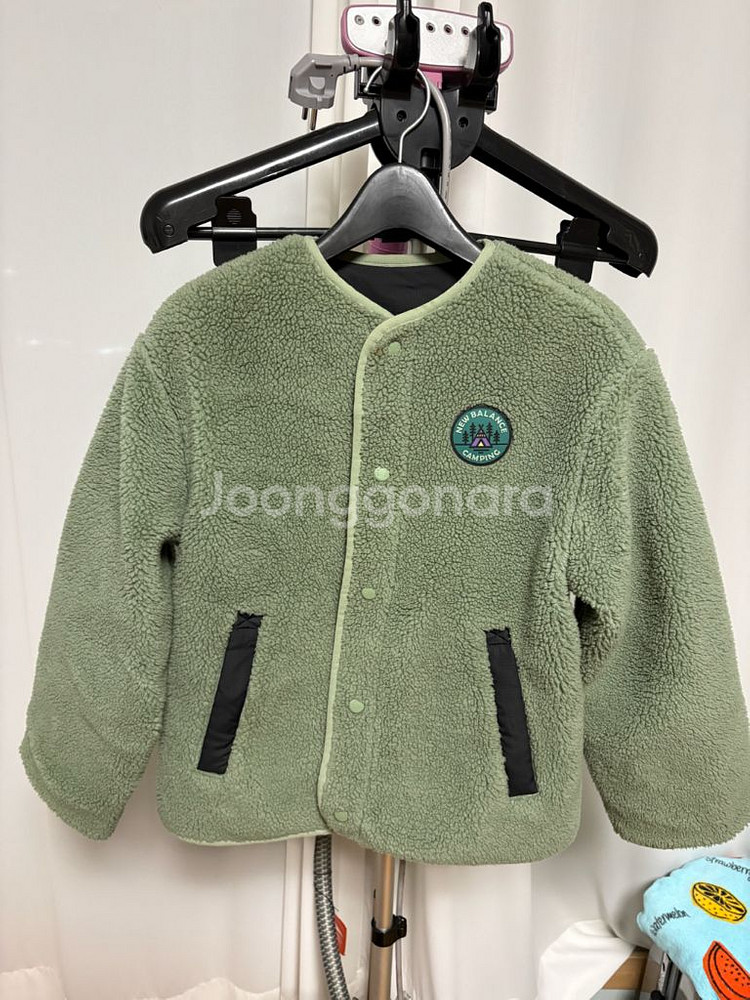 뉴발란스 키즈 뽀글이 점퍼 145 양면임--0