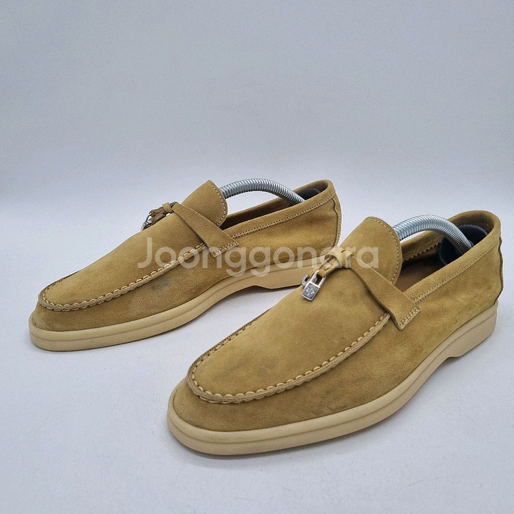 로로피아나 썸머 참 워크 스웨이드 카프스킨 이집트 락--1