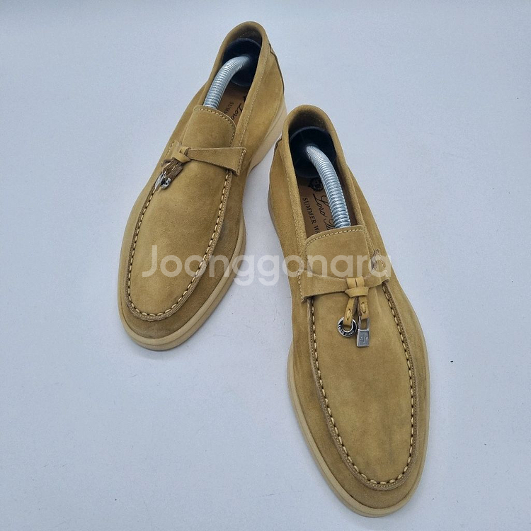 로로피아나 썸머 참 워크 스웨이드 카프스킨 이집트 락--5