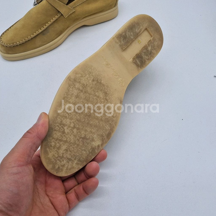 로로피아나 썸머 참 워크 스웨이드 카프스킨 이집트 락--2