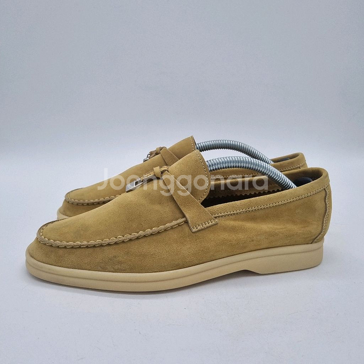 로로피아나 썸머 참 워크 스웨이드 카프스킨 이집트 락--3