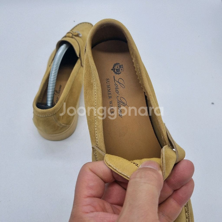 로로피아나 썸머 참 워크 스웨이드 카프스킨 이집트 락--8