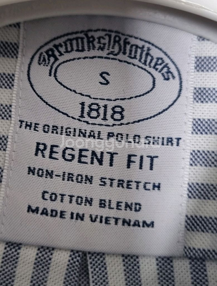 브룩스브라더스 논아이론셔츠 리젠트핏s사이즈 스트라이프--3