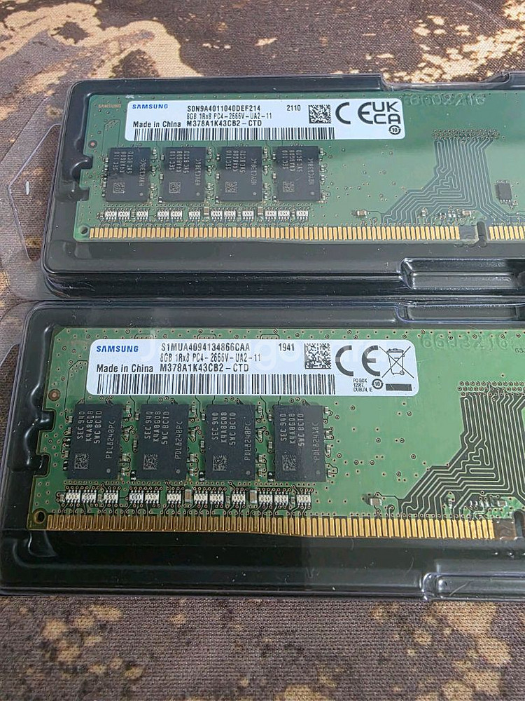 삼성 ddr4 2666v 8g 2개--1
