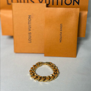 루이비통 체인링크 팔찌 금장 M