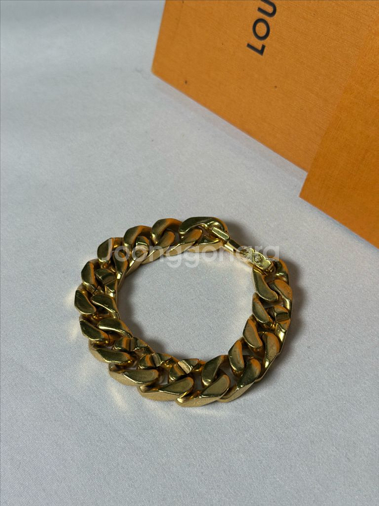 루이비통 체인링크 팔찌 금장 M--2
