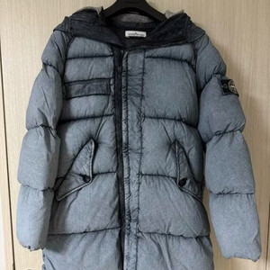 [S] 17fw 스톤아일랜드 텔라 프로스트 패딩 그레이