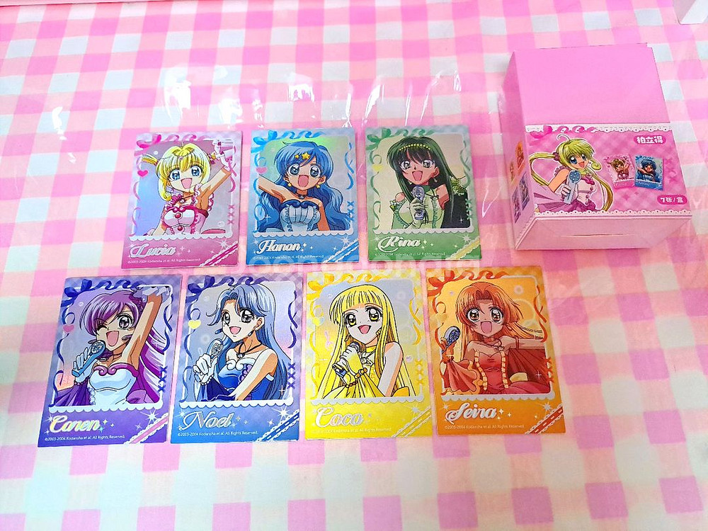 피치피치핏치 무지개 홀로그램 포토카드 7종 세트--1