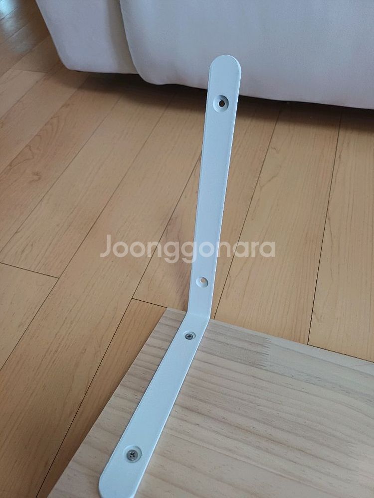 침대 사이드 원목 선반 테이블--7