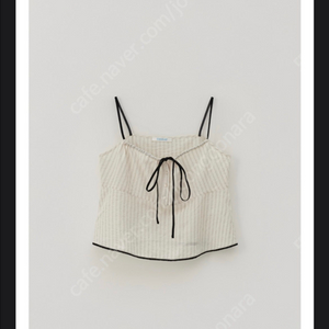 타낫 tannat 리본 시어 슬리브리스 탑(베이지)