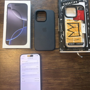 아이폰16프로 128G 블랙 티타늄 자급제