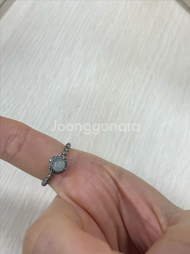 판도라 구형 탄생석 반지 3월 52호--4